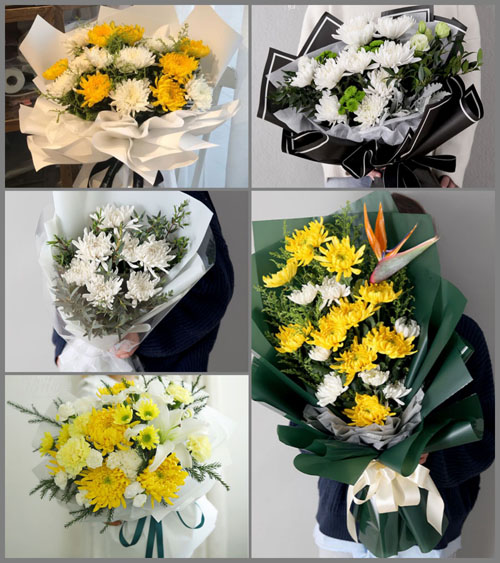 山东烟台福山区清洋街道白事花束代送